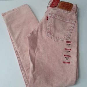 Levi mens Jean's 511 Pink 28 x 30 Slim